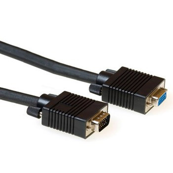 VGA Verleng Kabel Zwart 30m