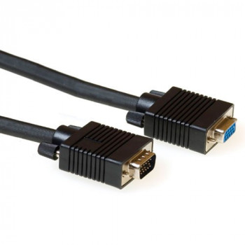 VGA Verleng Kabel Zwart  5m