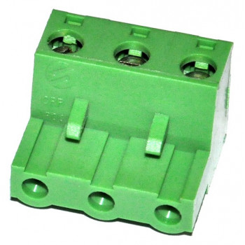 Printkroonsteen  3 polig Connector Raster 7,5mm