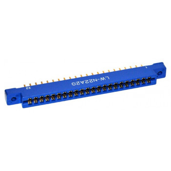 PCB Edge Connector 2x 22 contacten 3,96mm Chassis