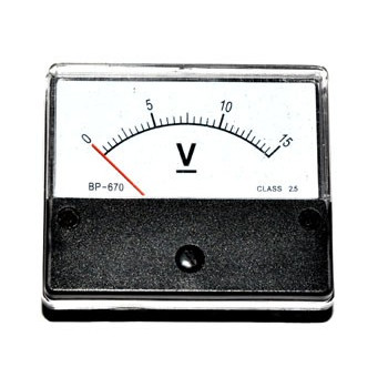 Paneelmeter Analoog   15V DC