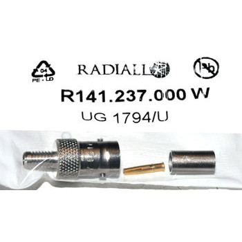 BNC Plug 50Ω Krimp Contra Radiall 8
