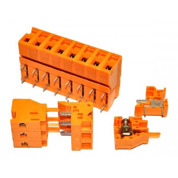 Printkroonsteen Set  9 polig Raster 7,62mm