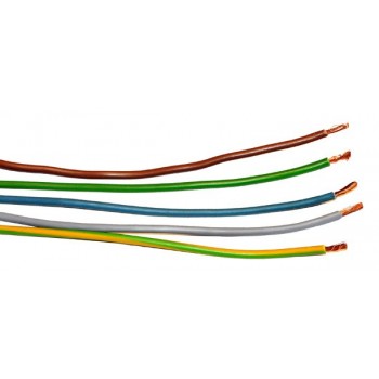 Soepel Montagedraad 2,5 mm² 70°C Bruin
