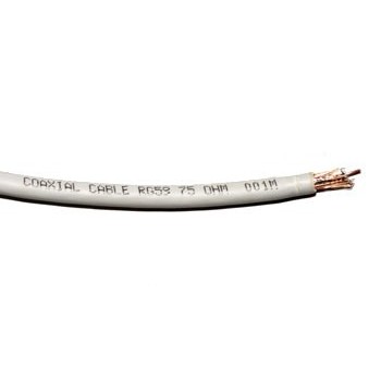 Coax Kabel 75Ω Wit