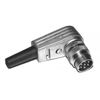 DIN Plug  7 polig 360° Male Haaks Schroef