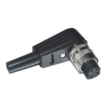 DIN Plug  4 polig 216° Female Haaks Schroef