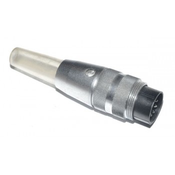DIN Plug  5 polig 180° Male Recht Schroef