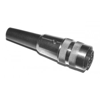 DIN Plug  6 polig 240° Female Recht Schroef