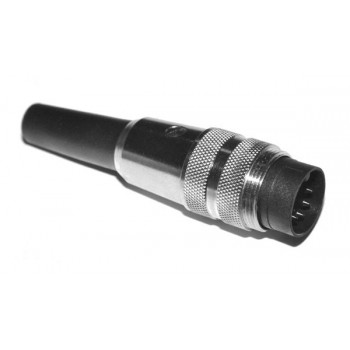 DIN Plug  7 polig 270° Male Recht Schroef