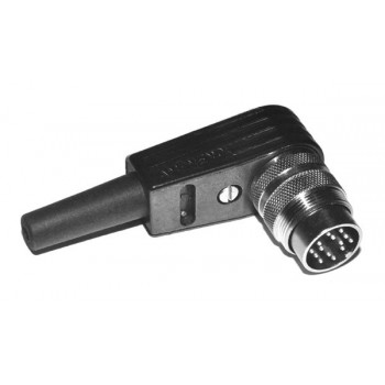 DIN Plug  3 polig 180° Male Haaks Schroef