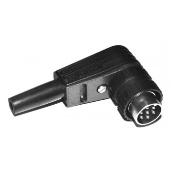 DIN Bajonet 4 polig 216° Male Plug Haaks
