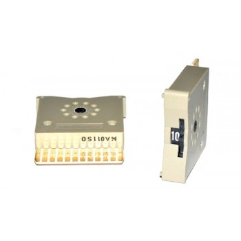 Code Schakelaar 33mm Grijs  DEC 11 Standen