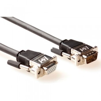 VGA Verleng Kabel Zwart  5m