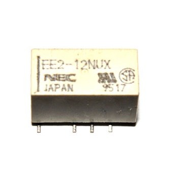 Mini Relais 2x wissel (12V) EE2
