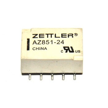 Mini Relais 2x wissel (12V) SMD AZ851
