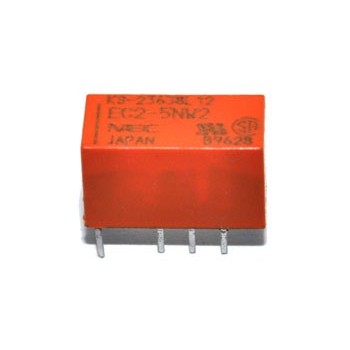 Mini Relais 2x wissel  (5V)