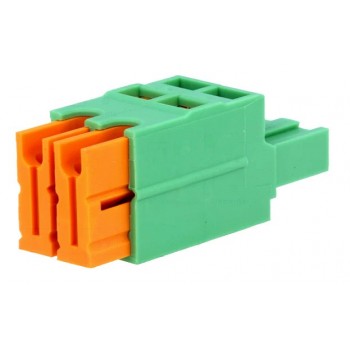 Printkroonsteen  2 polig Connector QC1 Raster 5mm