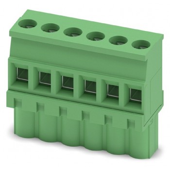 Printkroonsteen  6 polig Connector Haaks Raster 5mm