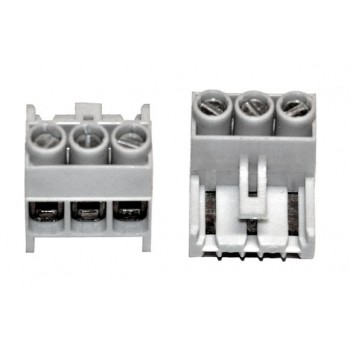 Printkroonsteen  3 polig  Connector Raster 5mm Grijs