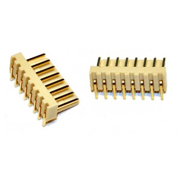 Pin Connector 2,54mm  8 pin Verguld Haaks Socket