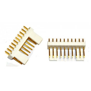 Pin Connector 2,54mm 10 pin Socket Verguld
