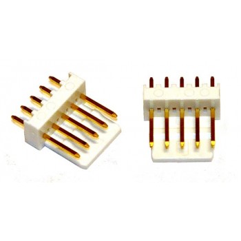 Pin Connector 2,54mm  5 pin Verguld Socket