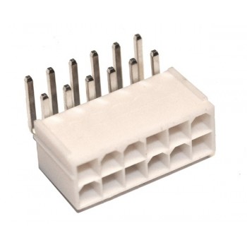 Mini-Fit Jr 4,2mm 2x6 pin Print Haaks 2