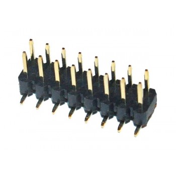 Header   2x  8 polig 2,0mm Male SMD