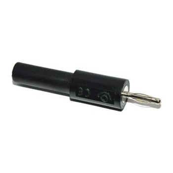 Adapter Banaan 2mm (male) naar 4mm (female)   Zwart