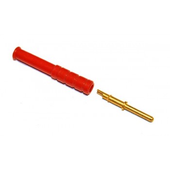 Banaan Stekker 2 mm  nr1 Rood