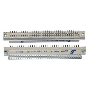 DIN 64 pin Female Recht Print  4,2 mm FCI