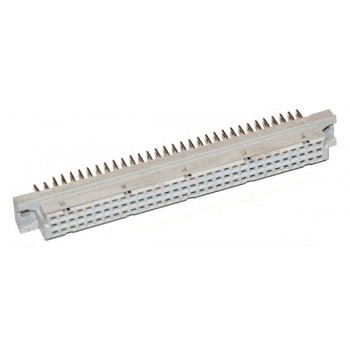 DIN 64 pin Female Recht Soldeer  5 mm