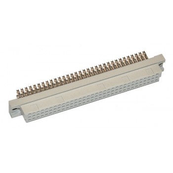 DIN 64 pin Female Recht Soldeer  8 mm