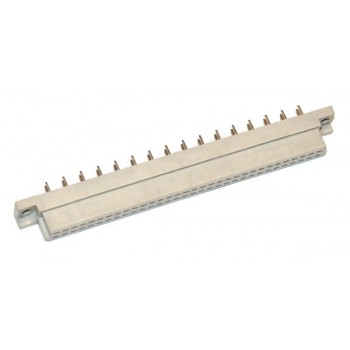 DIN 32 pin Female Recht Print 5,08mm Kort