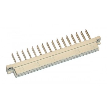 DIN 32 pin Female Recht Print 5,08mm Lang