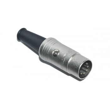 DIN Plug  5 polig 180° Neutrik