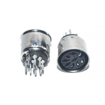 DIN Chassisdeel  8 polig 270° Print