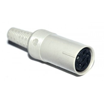 DIN Plug  6 polig 240° Contra