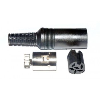 DIN Plug  6 polig 240° Contra