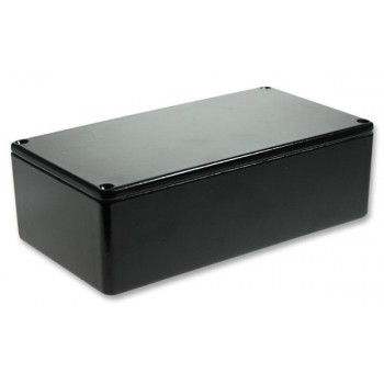 Zware Alu behuizing 120 x 63 x 30 mm Zwart