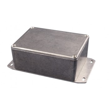 Zware Alu behuizing 119 x 94 x 57 mm met Flens