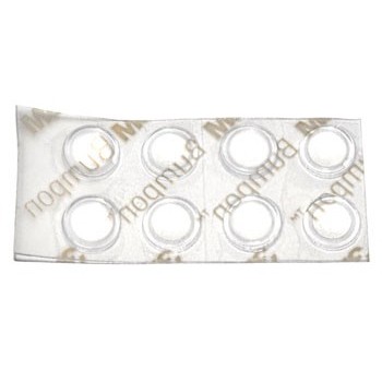 Plakvoetje Rond  6 mm Transparant