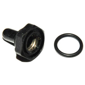 Tumbler Waterdichte Afdekkap  6,3mm Zwart