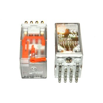 Relais 4x Wissel 6A  (24Vdc) +LED