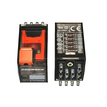 Relais 4x Wissel  5A (24Vdc)