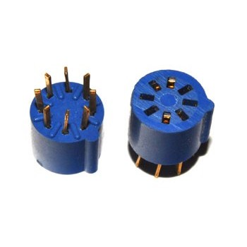 Voet Rond  8 pin Blauw