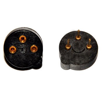 Voet Rond  3 pin Gedraaide Voeten