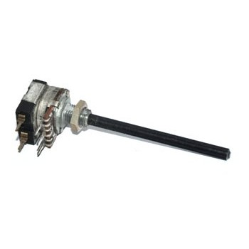 Potmeter Mono Log   100 kΩ met Schakelaar 4mm As