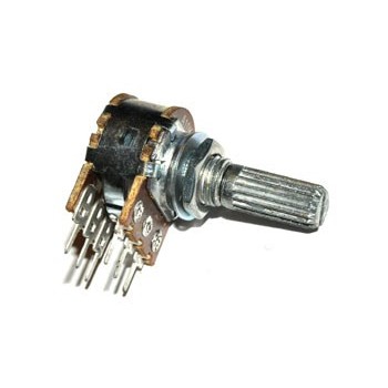 Potmeter Stereo Lin  100 kΩ